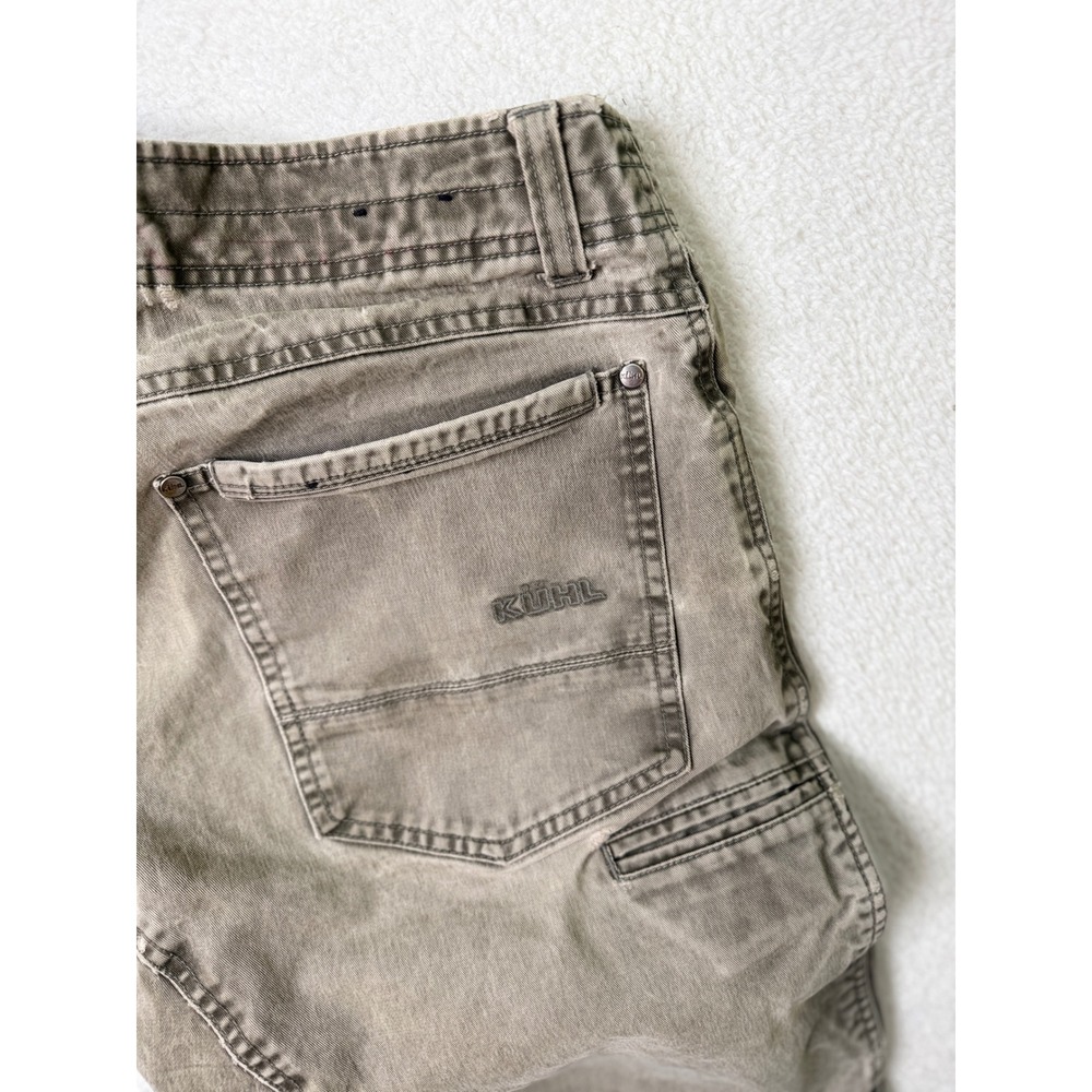 Kuhl Hot Rydr Flannel Lined Pants Mens 32x30 Brown Vintage Patina Dye Work - Picture 4 of 16